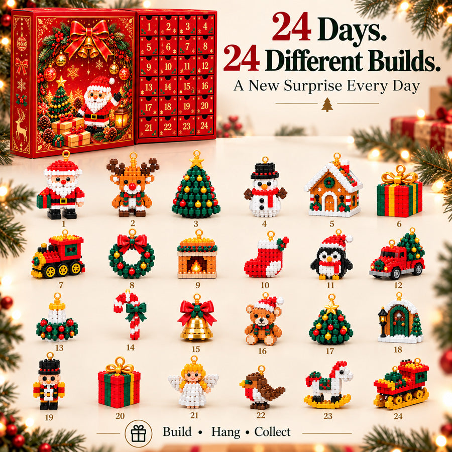 Christmas Countdown Brick Building Advent Calendar For Families