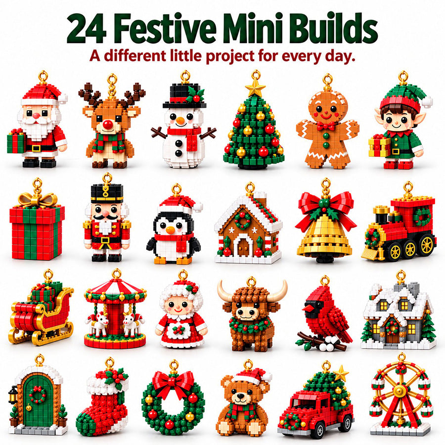 Christmas Countdown Brick Building Advent Calendar For Families