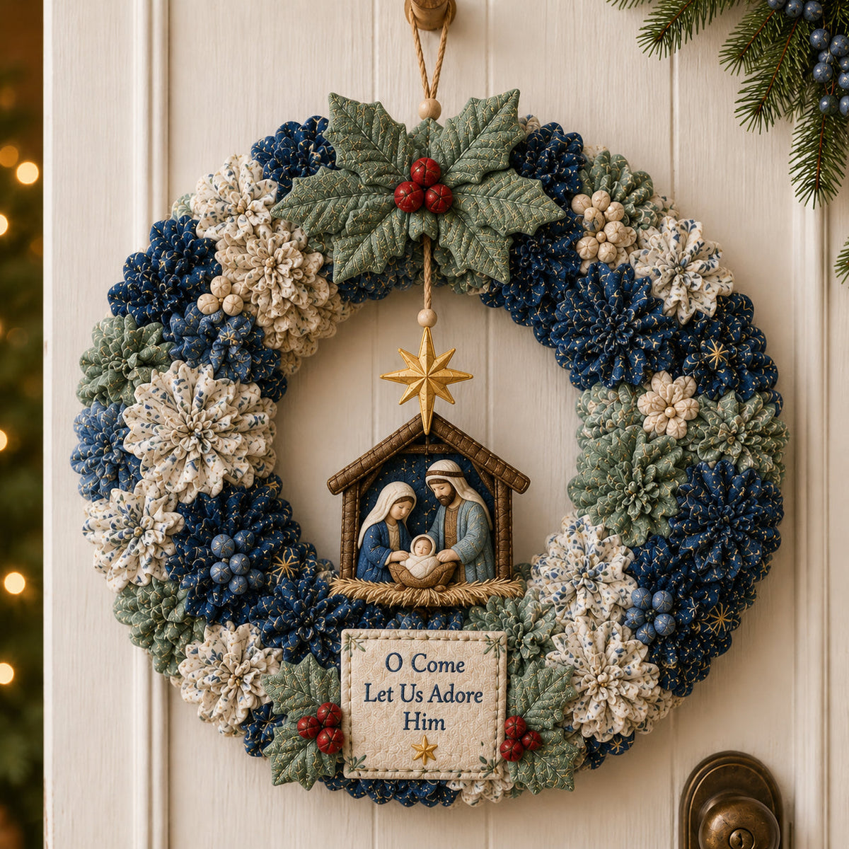 3D Fabric Poke Wreath DIY Kit - product view 7