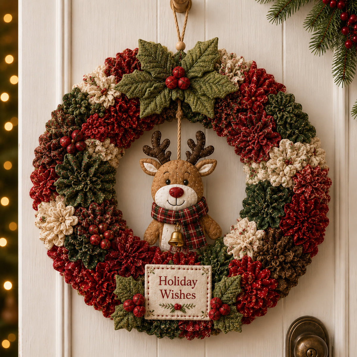 3D Fabric Poke Wreath DIY Kit - product view 5