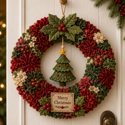 3D Fabric Poke Wreath DIY Kit - product view 16