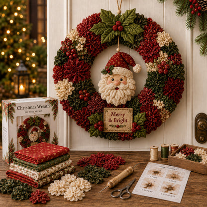 3D Fabric Poke Wreath DIY Kit - product view 2