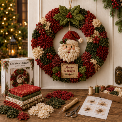 3D Fabric Poke Wreath DIY Kit - product view 10