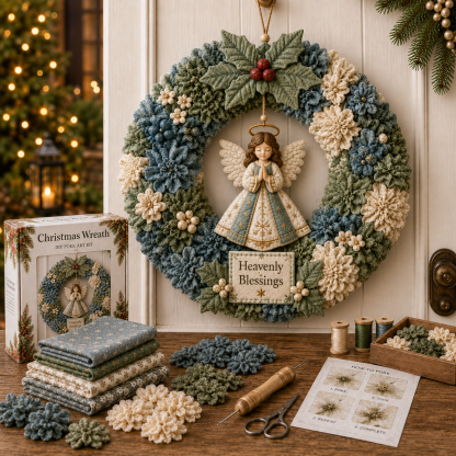 3D Fabric Poke Wreath DIY Kit - product view 12