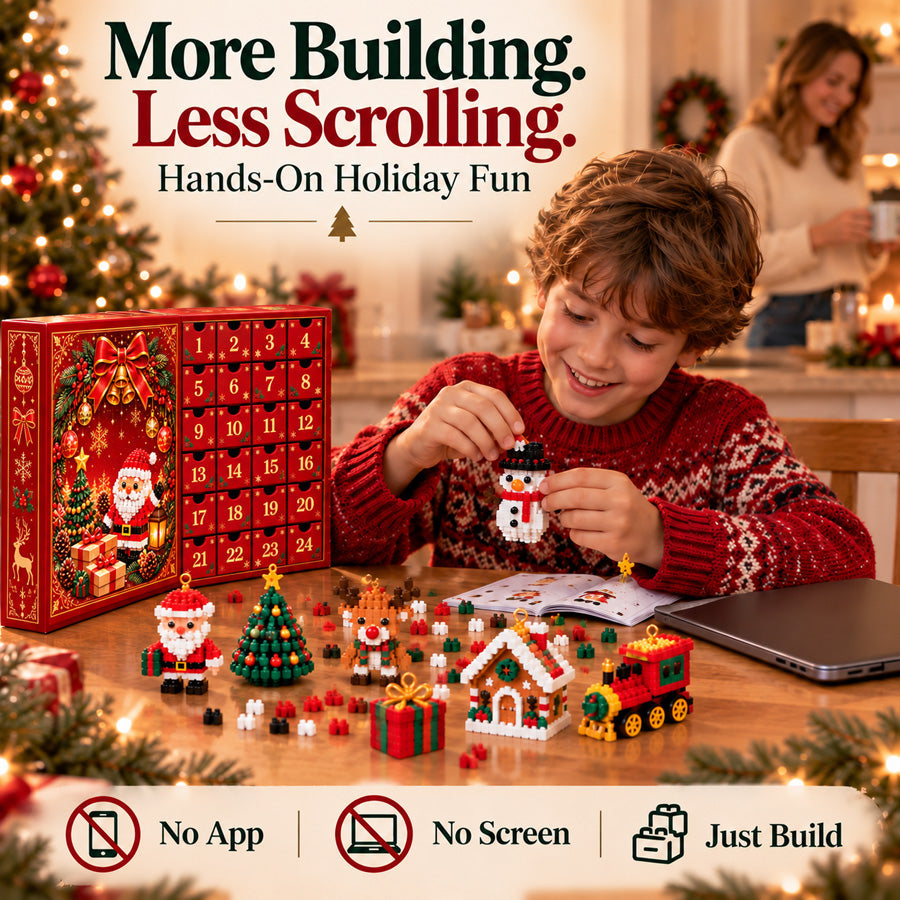 Christmas Countdown Brick Building Advent Calendar For Families
