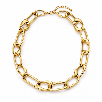 Sculpted Link Chain Necklace