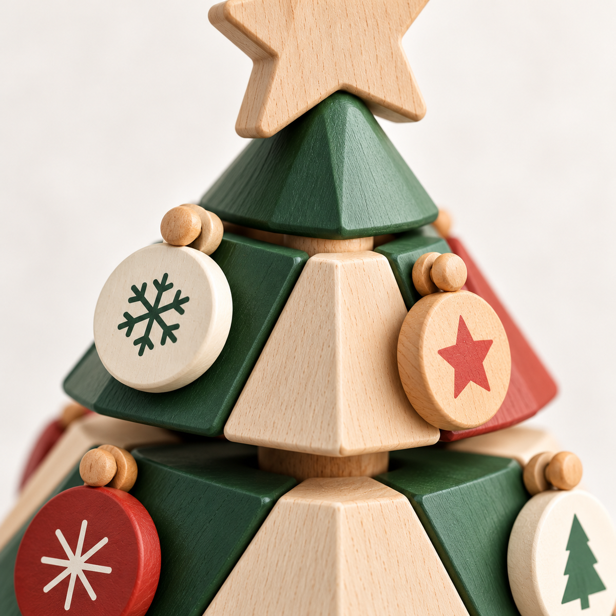 Wooden Christmas Tree Building Set