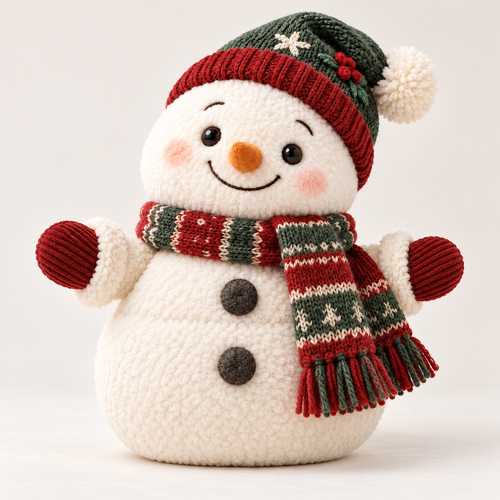 Festive Snowman Plush Toy