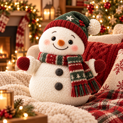 Festive Snowman Plush Toy