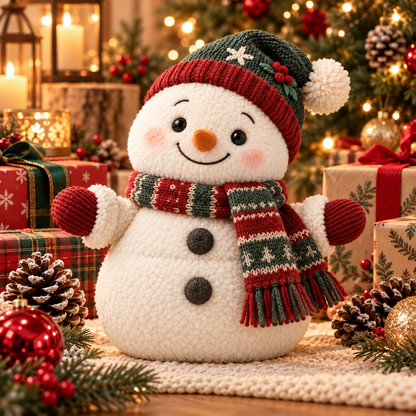 Festive Snowman Plush Toy