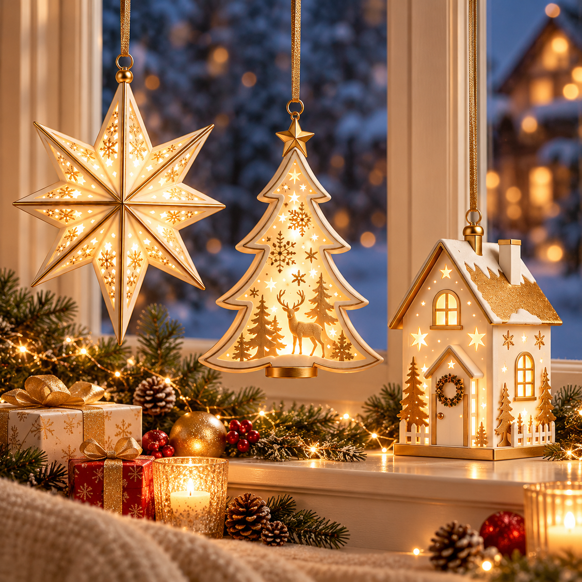 LED Christmas Window Lights