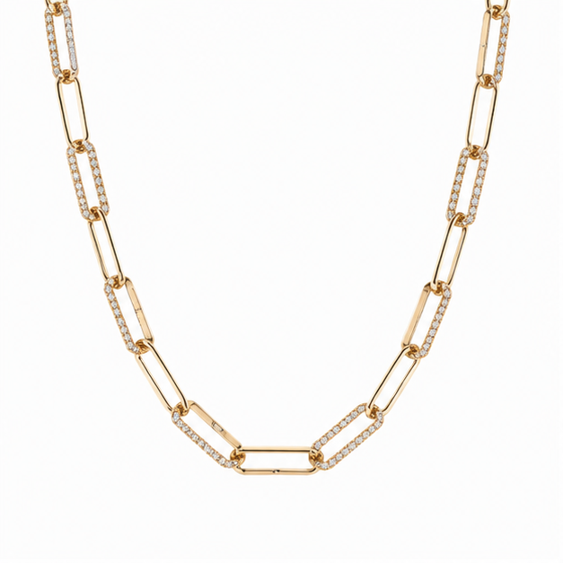 Crystal Infinity Link Necklace