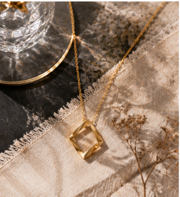 Infinity Geometry Pendant Necklace