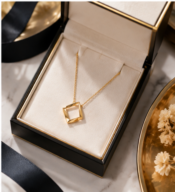 Infinity Geometry Pendant Necklace