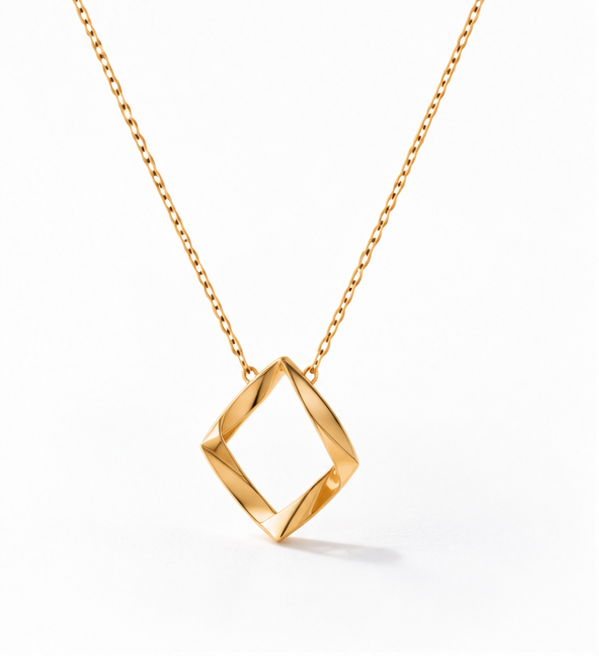 Infinity Geometry Pendant Necklace