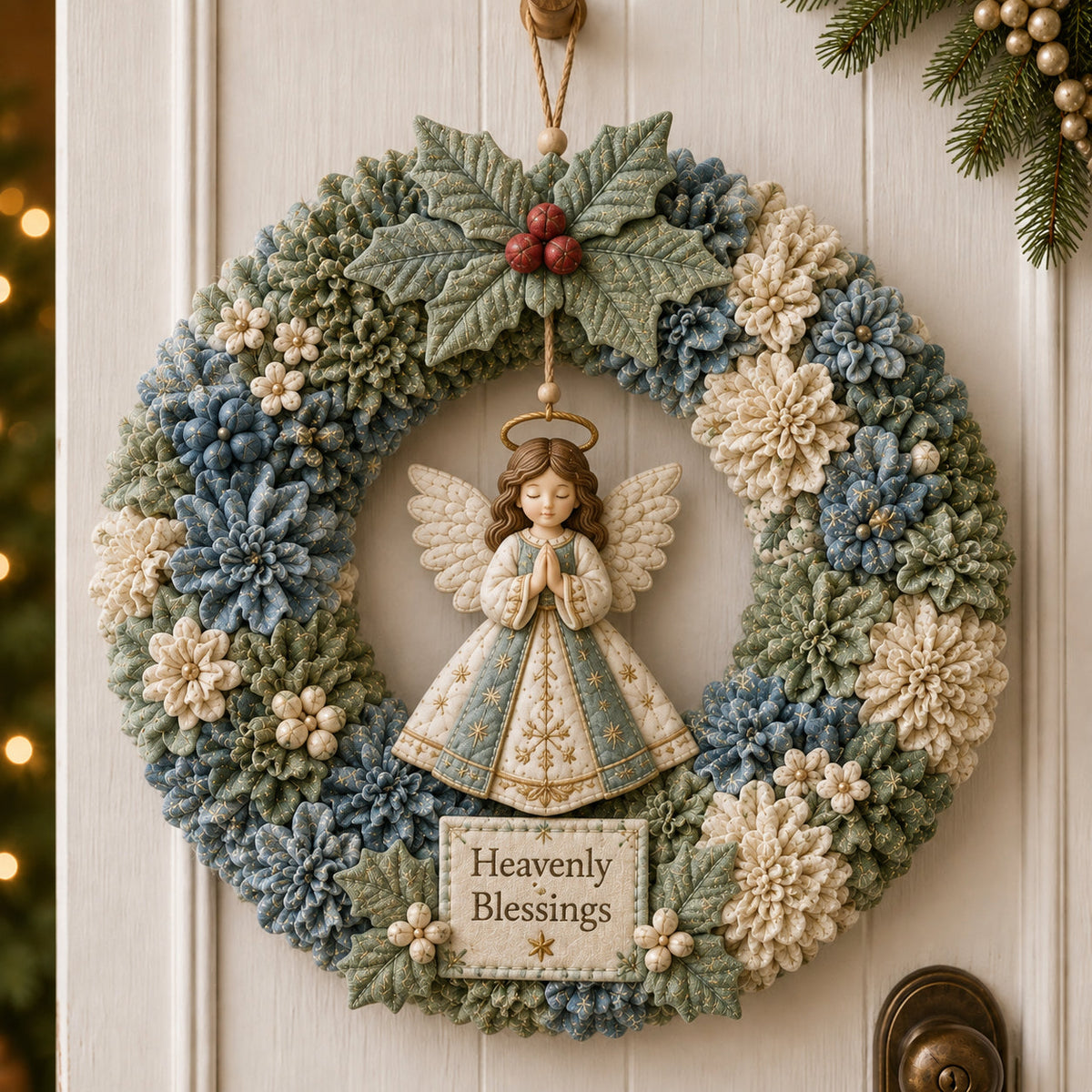 3D Fabric Poke Wreath DIY Kit - product view 3